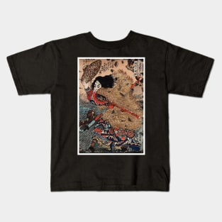 Japan Samurai - Katana Sword Man Wars Traditional Japanese Kids T-Shirt